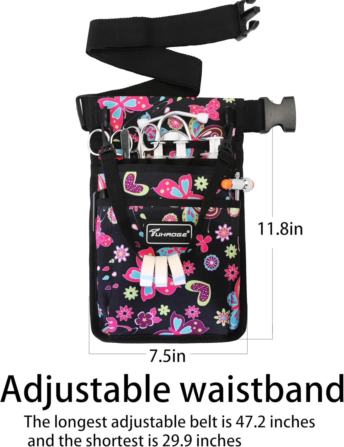 Nurse Storage Bag Practical Waist Bag Nurse Pocket Bag belt organizer pouch.
