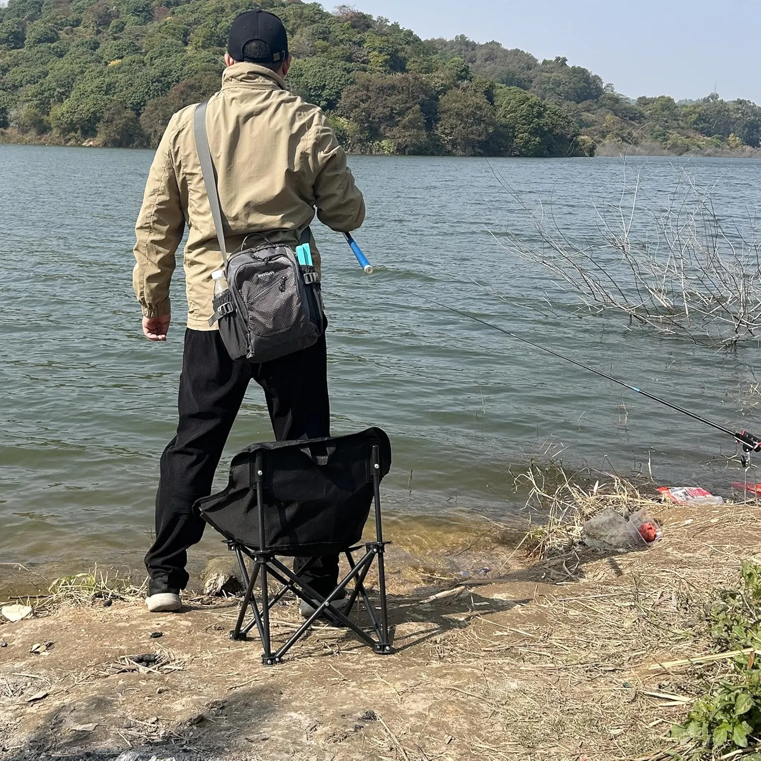Nylon Crossbody Travel Bag for Women & Men Multi functional outdoor sports shoulder bag for travelsportshiking etc