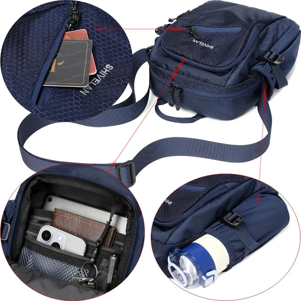 Nylon Crossbody Travel Bag for Women & Men Multi functional outdoor sports shoulder bag for travelsportshiking etc