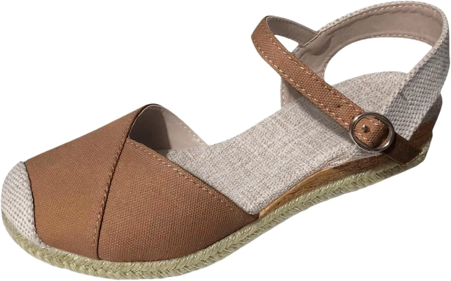 Orthopedic Platform Wedge Sandals for Women Arch Support Closed Toe Dressy Summer Buckle Ankle Strap Espadrilles Shoes Comfortable Walking Wedges Heels Open Casual Beach 2025 Vacation