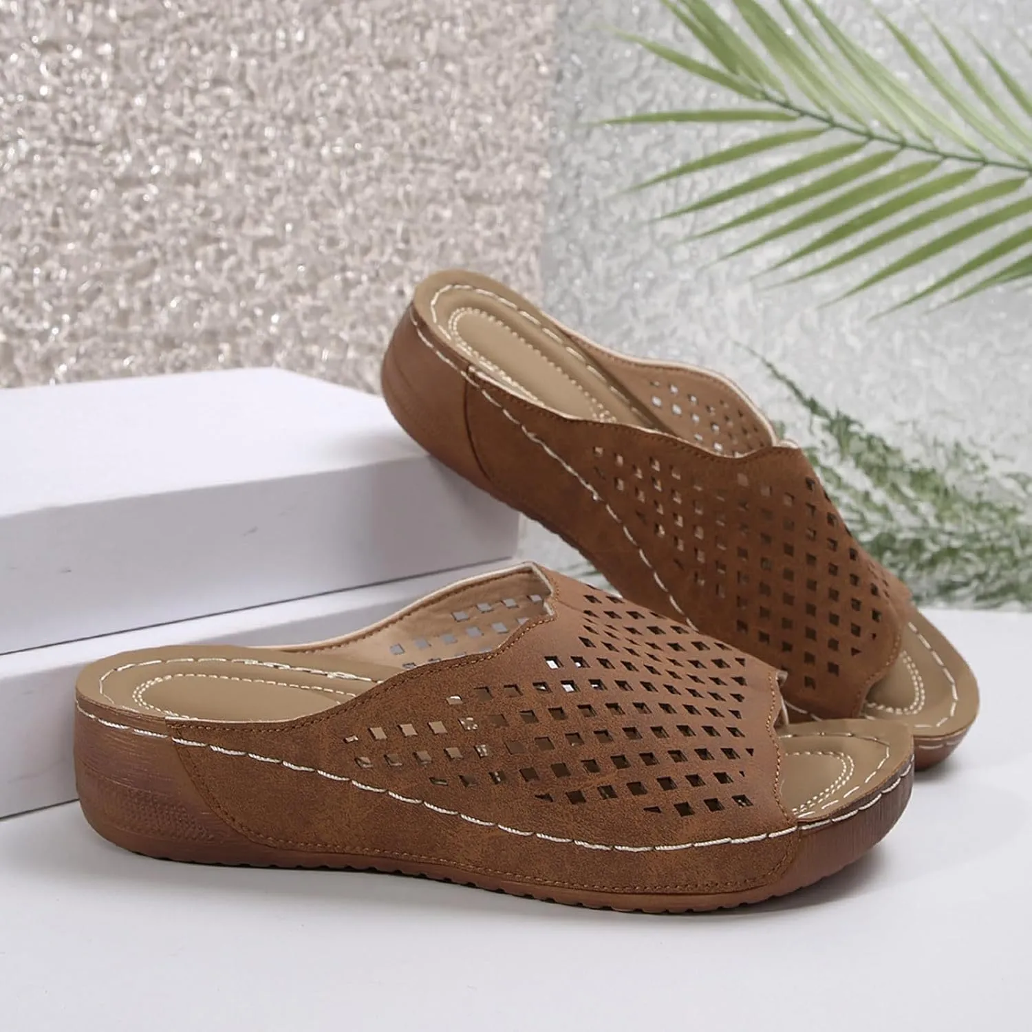 Orthopedic Sandals For Women Arch Support Walking Sandals Comfortable Beach Orthotic Sandals Summer Wedge Sandals