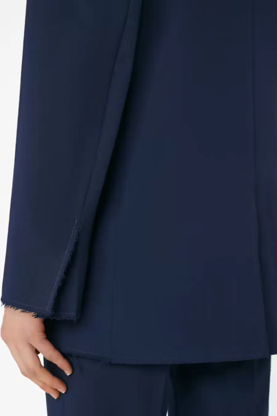 Oversized Raw Edge Blazer