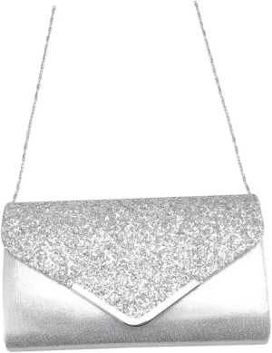PartyKindom Small Evening Party Clutch Bag Envelope Pattern Handbag for Dinner Fashionable Practical Purse