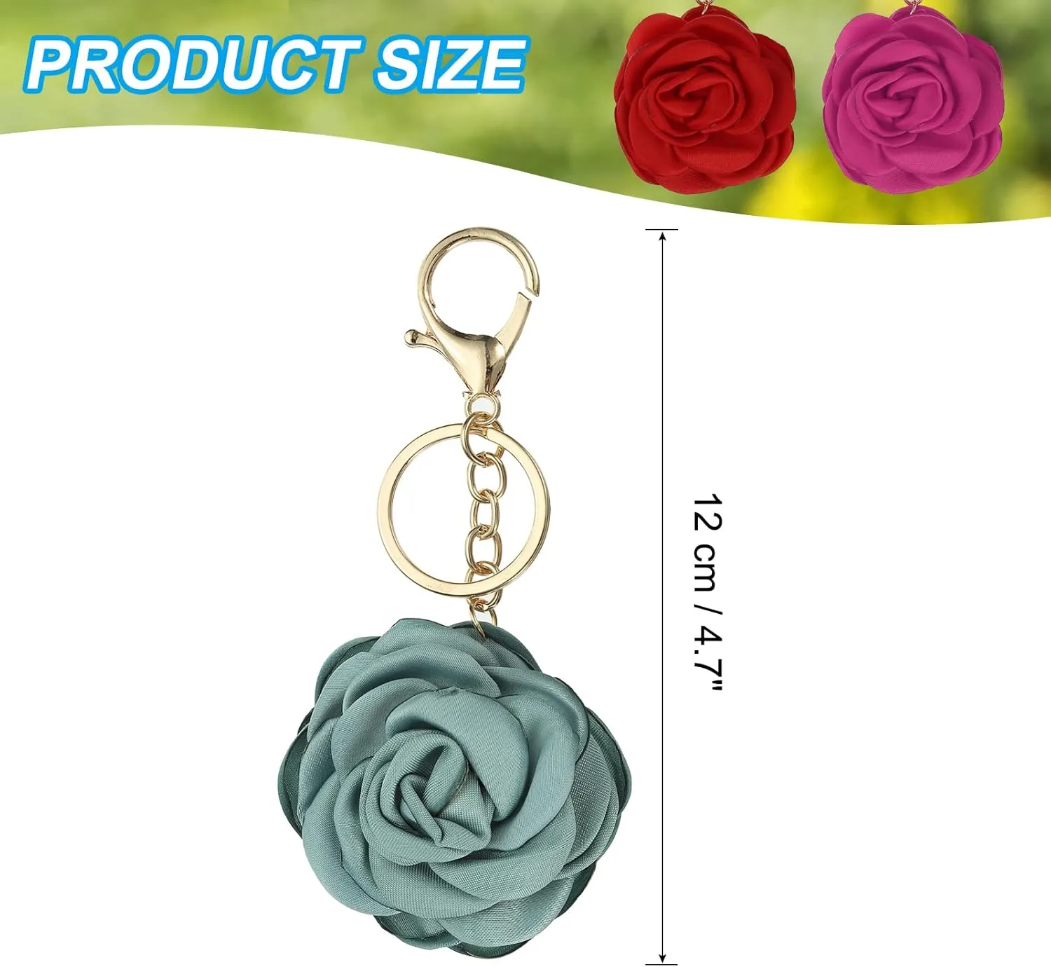 PATIKIL Keychains, Enameled Charm Key Rings Cute Keychain Purse Bag Accessories