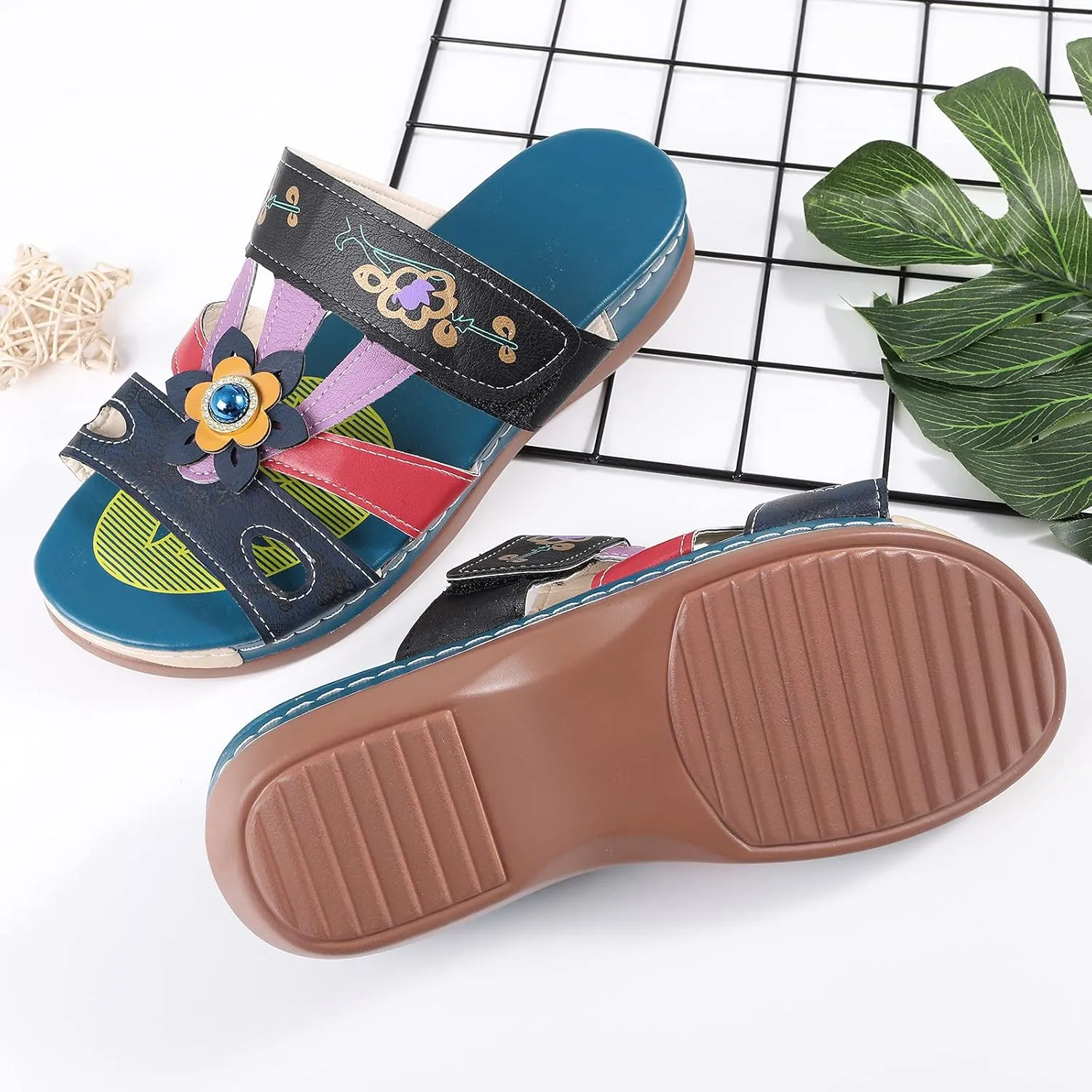 Platform Sandals for Women Wedge Sandals Summer Orthopedic Sandals Comfortable Wide Width Sandals Dressy Beach Sandals
