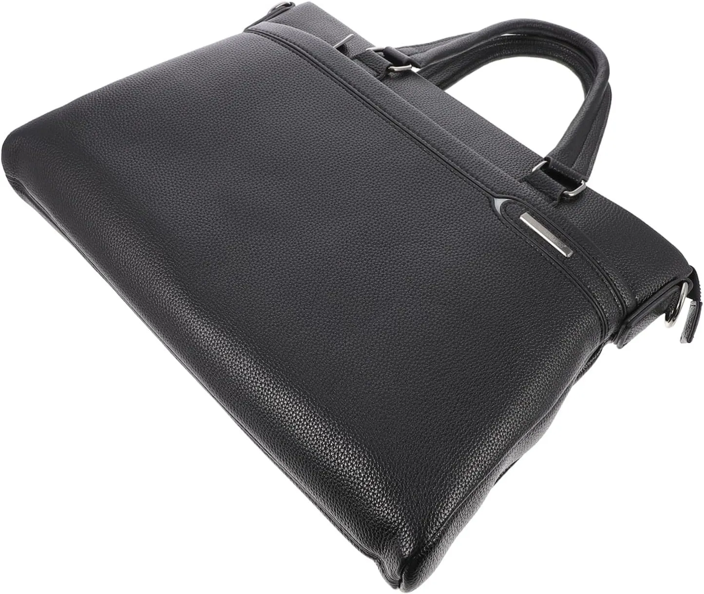 Practical Business Bag Pu Leather Portfolio Bag for Men Crossbody or Handheld