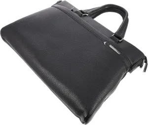 Practical Business Bag Pu Leather Portfolio Bag for Men Crossbody or Handheld