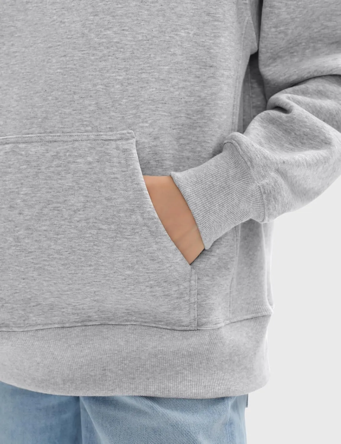 PUMIEY Womens Oversized Hoodies Cozy Fleece Sweatshirt with Pocket Long Sleeve Outfits Tops Fall Fashion 2024