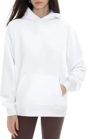 PUMIEY Womens Oversized Hoodies Cozy Fleece Sweatshirt with Pocket Long Sleeve Outfits Tops Fall Fashion 2024