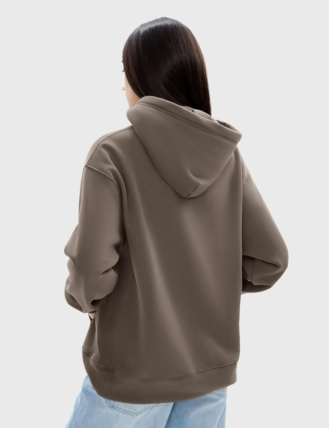 PUMIEY Womens Oversized Hoodies Cozy Fleece Sweatshirt with Pocket Long Sleeve Outfits Tops Fall Fashion 2024