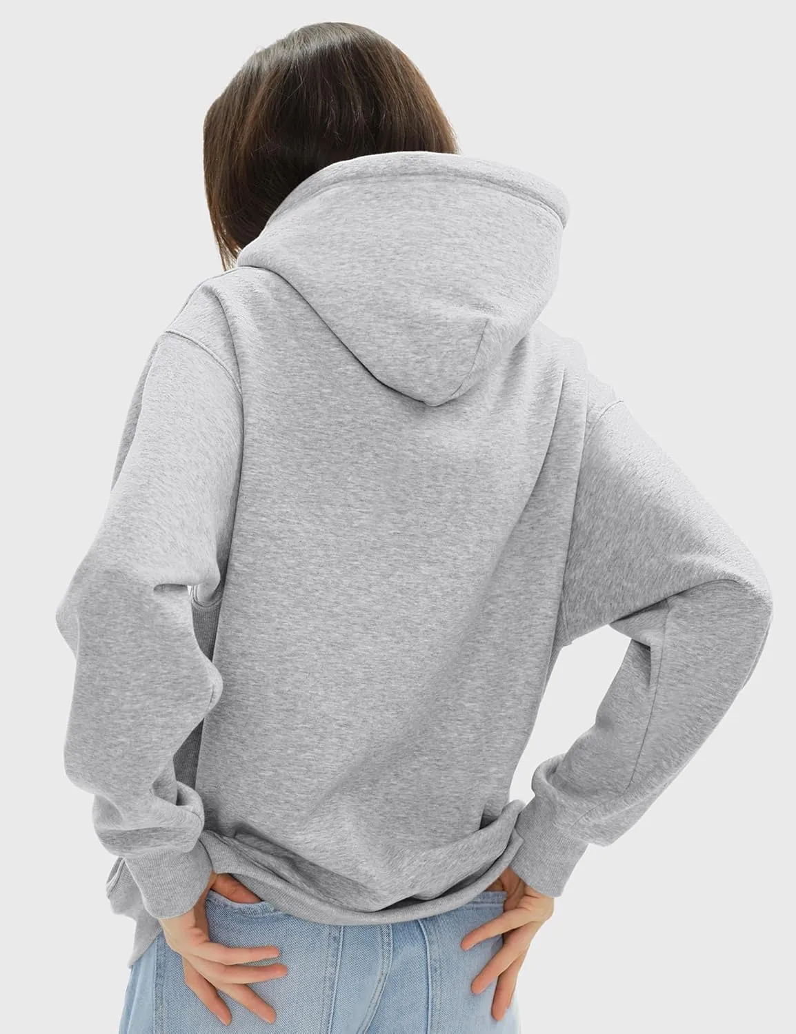 PUMIEY Womens Oversized Hoodies Cozy Fleece Sweatshirt with Pocket Long Sleeve Outfits Tops Fall Fashion 2024