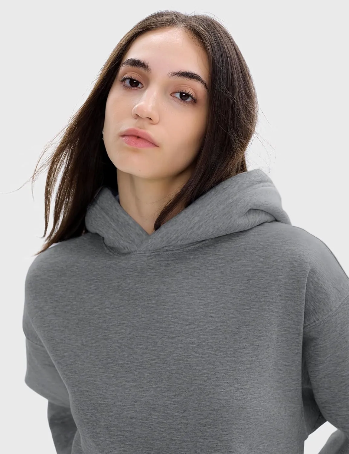 PUMIEY Womens Oversized Hoodies Cozy Fleece Sweatshirt with Pocket Long Sleeve Outfits Tops Fall Fashion 2024
