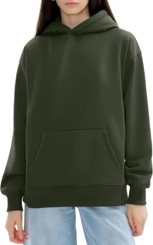 PUMIEY Womens Oversized Hoodies Cozy Fleece Sweatshirt with Pocket Long Sleeve Outfits Tops Fall Fashion 2024