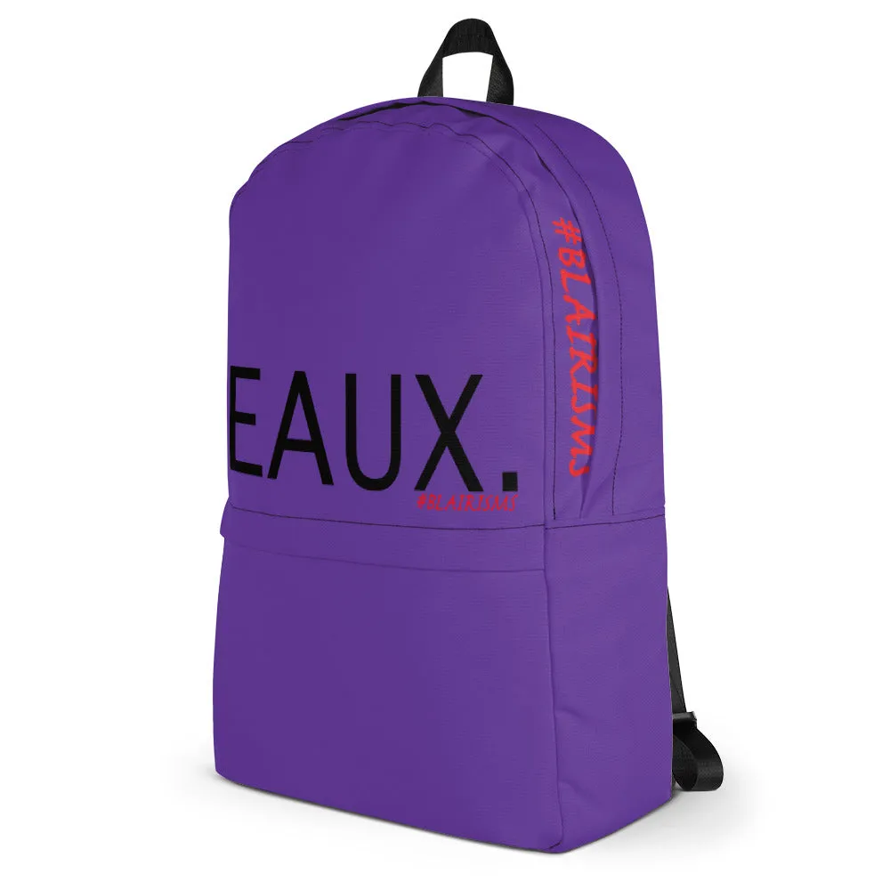 PURPLE & BLACK EAUX. Backpack