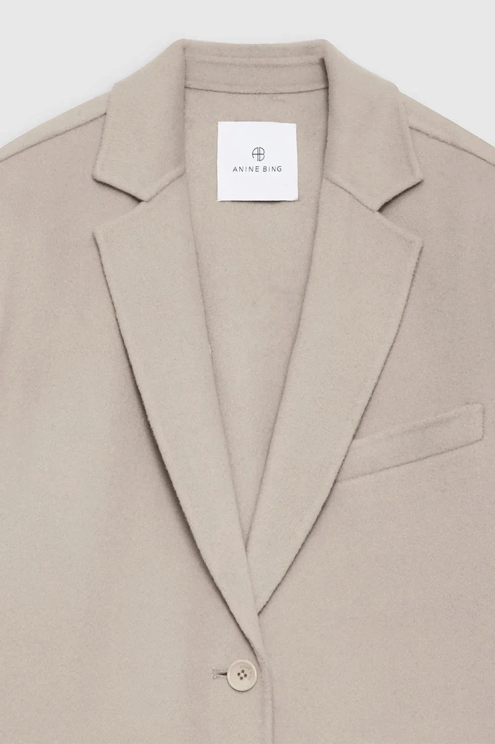 Quinn Blazer Taupe Cashmere Blend