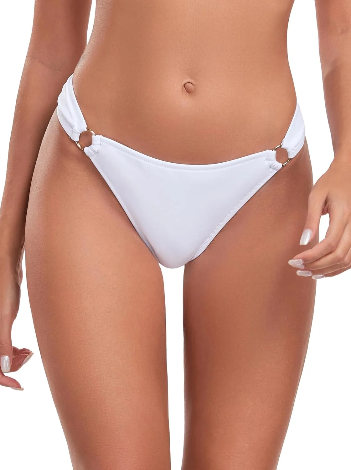 RELLECIGA Women's Low Waisted Thong Bikini Bottoms