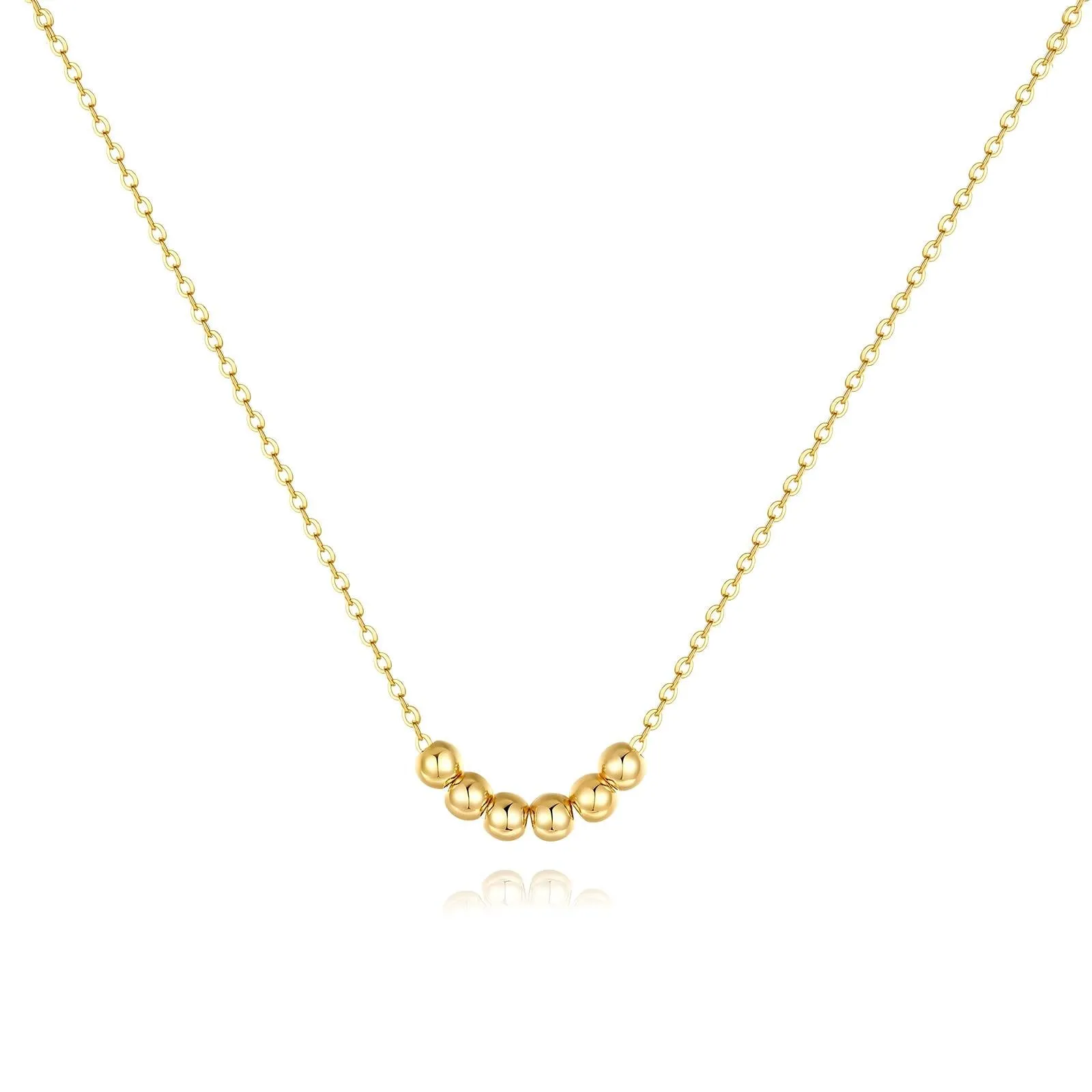 Reriti Intensity 18K gold plated Bead link Necklace