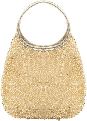 Rungion Womens Shiny PVC Woven Evening Purse Waterdrop Shape Crossbody Shoulder Bag Small Party Wedding Clutch Handbag