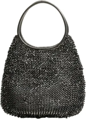 Rungion Womens Shiny PVC Woven Evening Purse Waterdrop Shape Crossbody Shoulder Bag Small Party Wedding Clutch Handbag