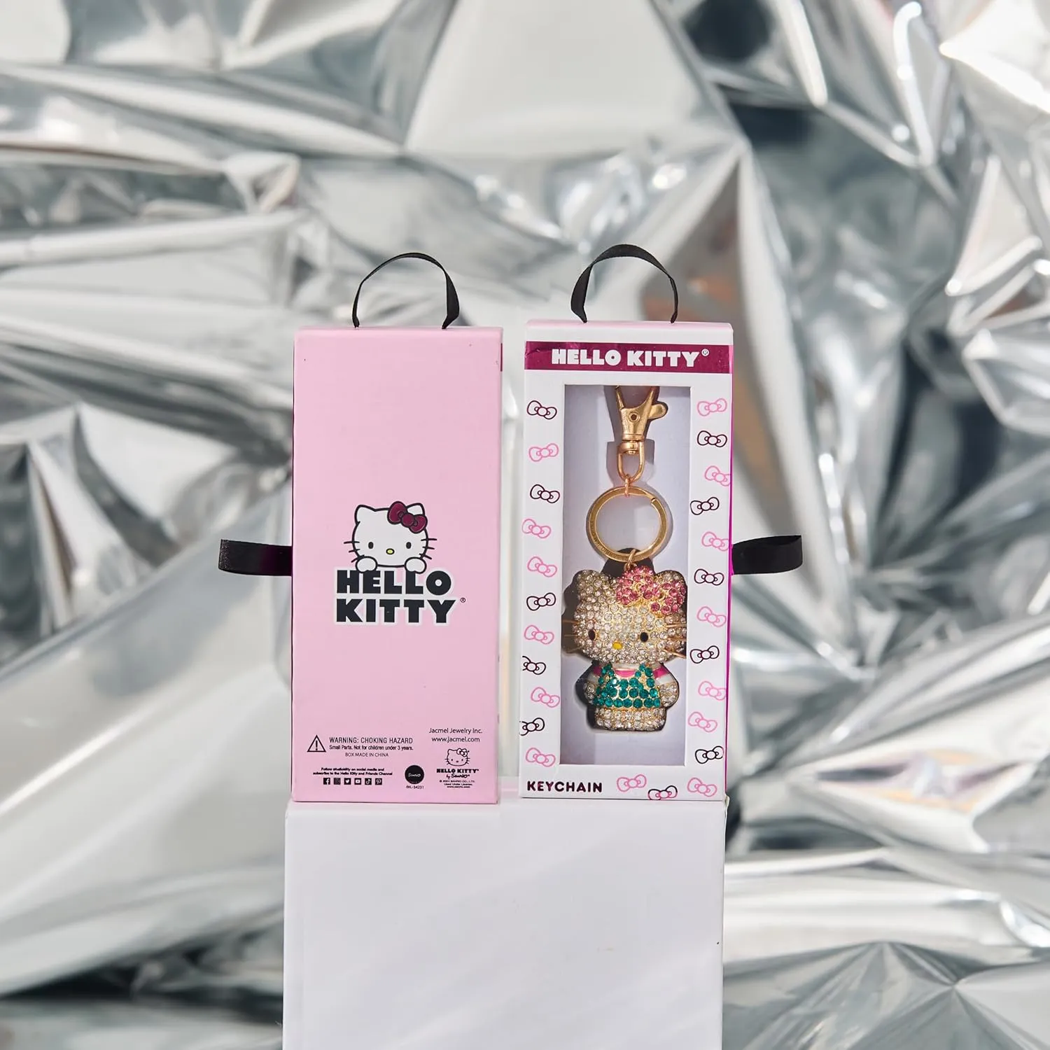 SALLY ROSE Multicolored Crystal Cute Keychain Officially Licensed Characters, Pendant Charm Keychains with Lobster Clip