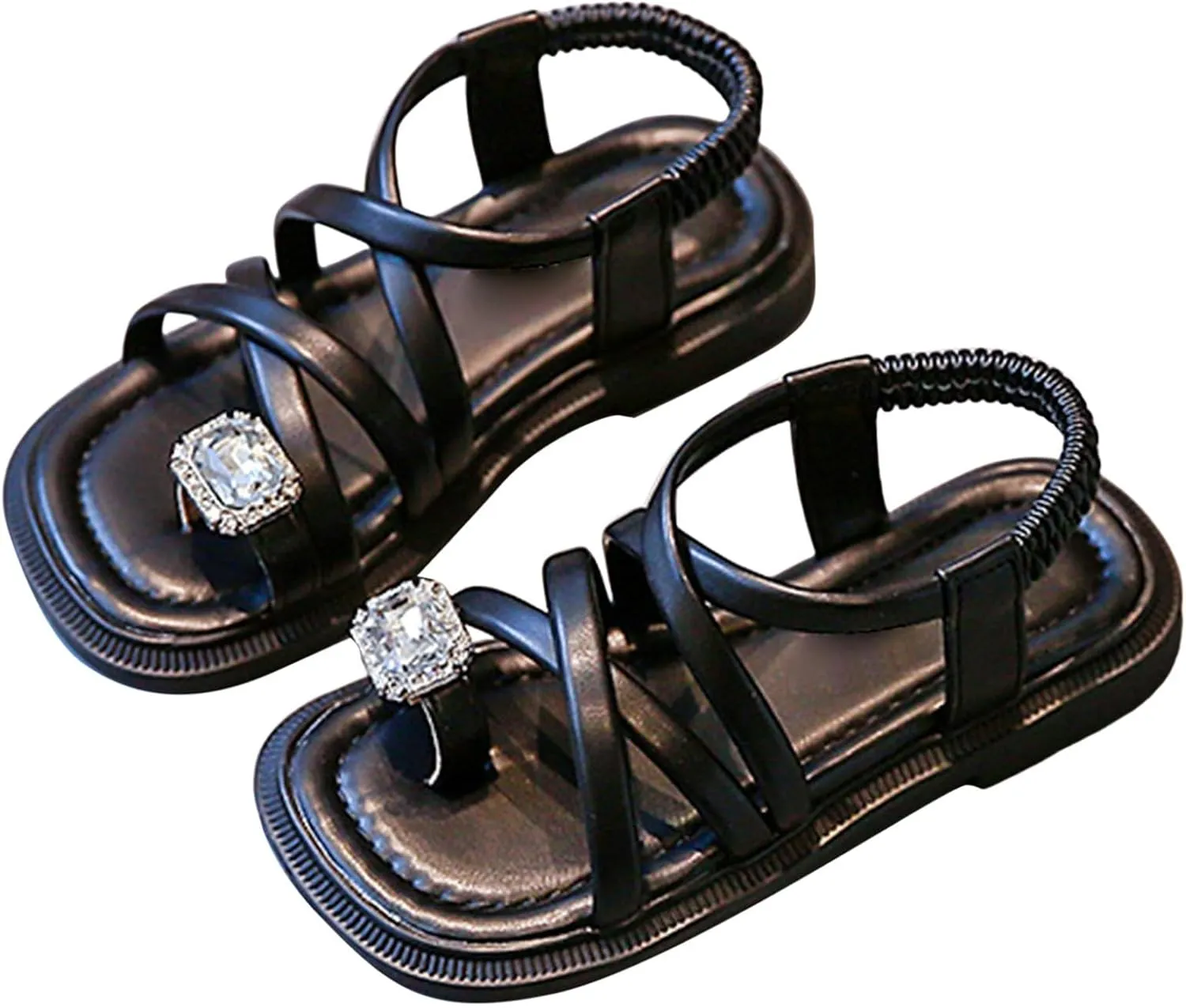 Sandals Open Toe Cute No Heels Dress Sandals Strappy Design Summer Shoes Toddler/Little Kid/Big Kid Toddler Sandles