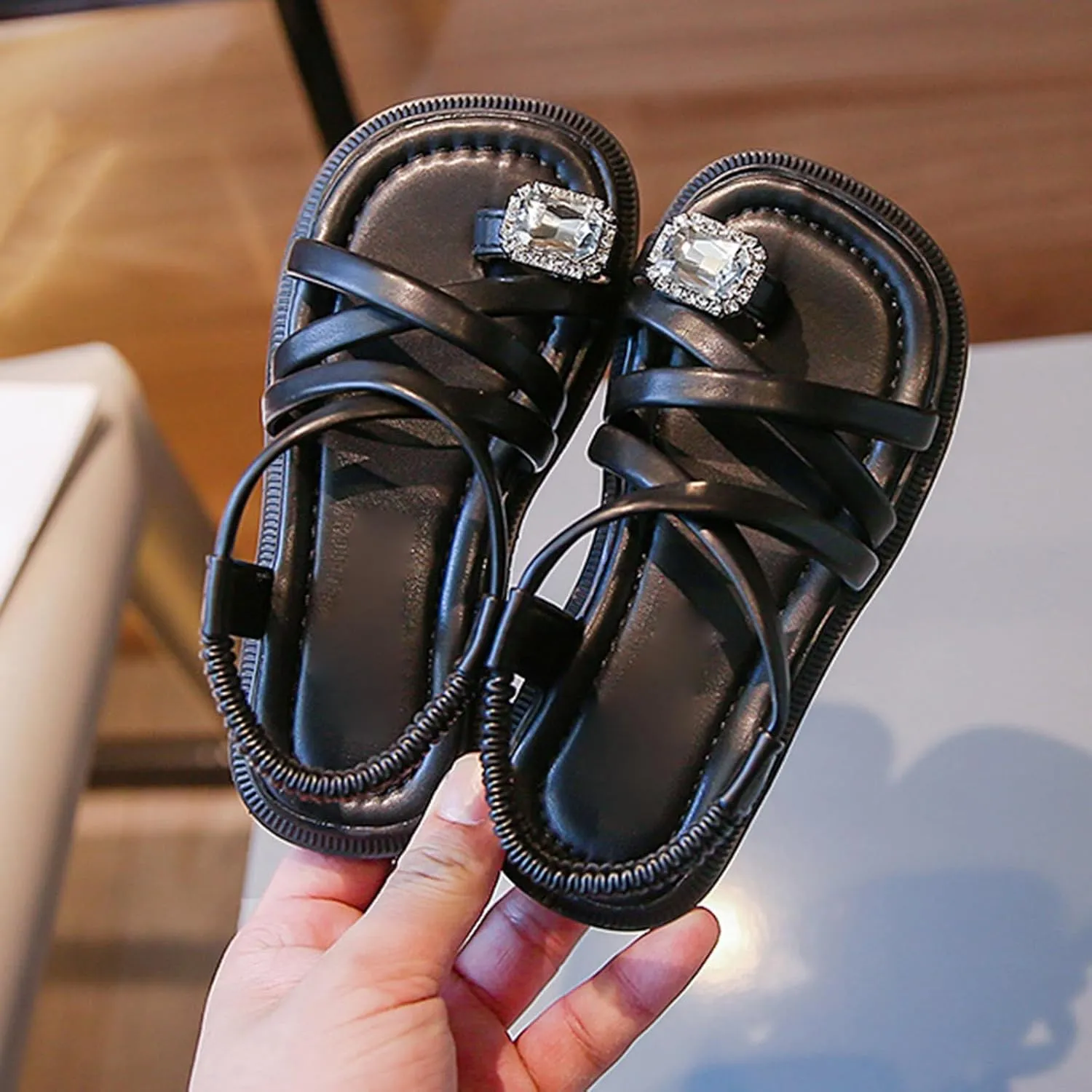 Sandals Open Toe Cute No Heels Dress Sandals Strappy Design Summer Shoes Toddler/Little Kid/Big Kid Toddler Sandles
