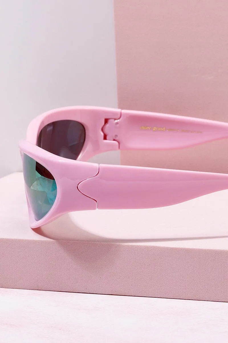 Santa Monica Wrap Around Frame Sunglasses