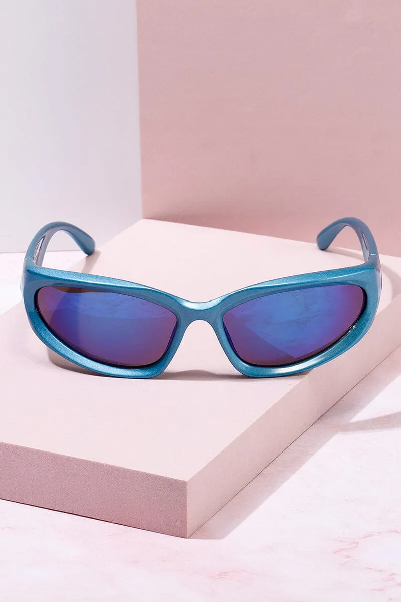Santa Monica Wrap Around Frame Sunglasses