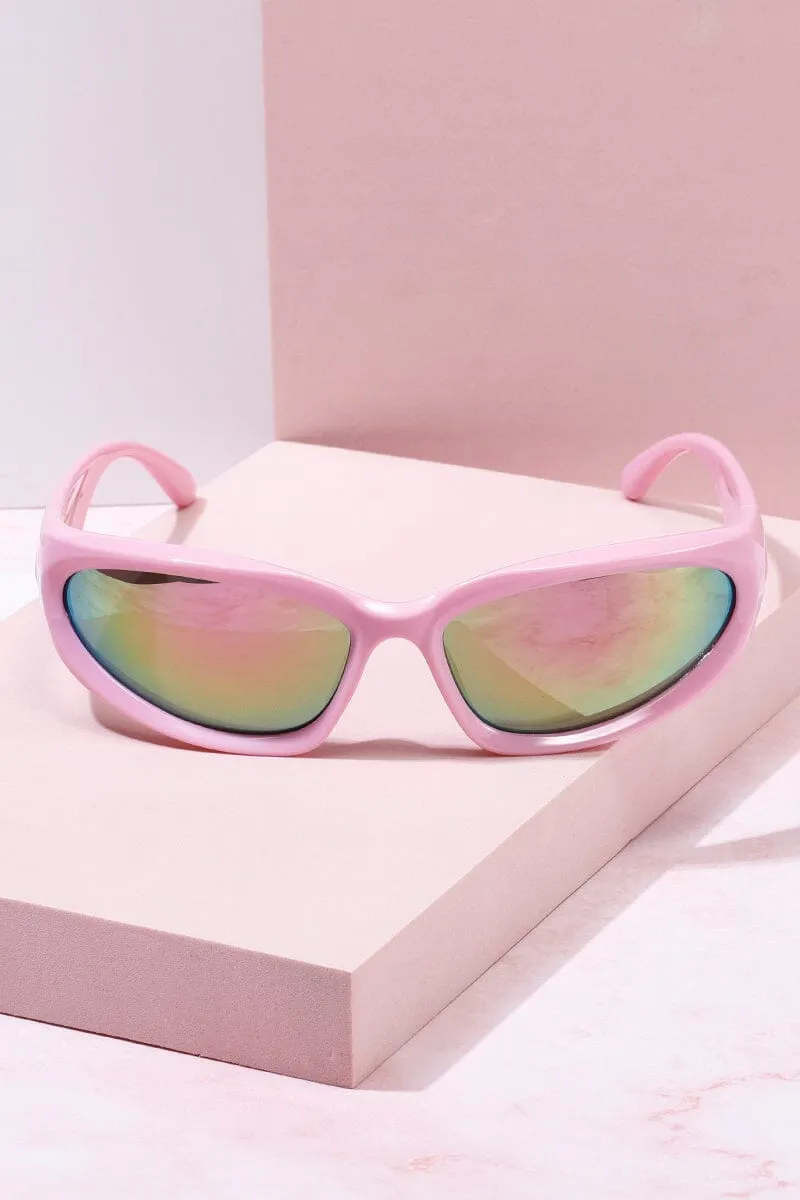 Santa Monica Wrap Around Frame Sunglasses