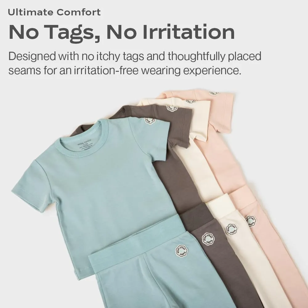Short Sleeve T-Shirt, 100% Organic Pima Cotton Tee, Pocket for Security Tracker, Infant Unisex Sizes 0-24 Months