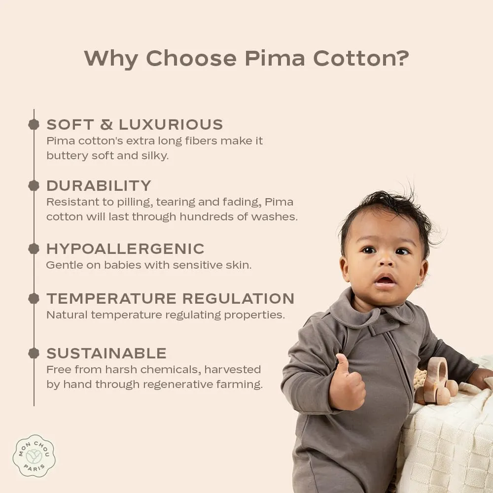 Short Sleeve T-Shirt, 100% Organic Pima Cotton Tee, Pocket for Security Tracker, Infant Unisex Sizes 0-24 Months