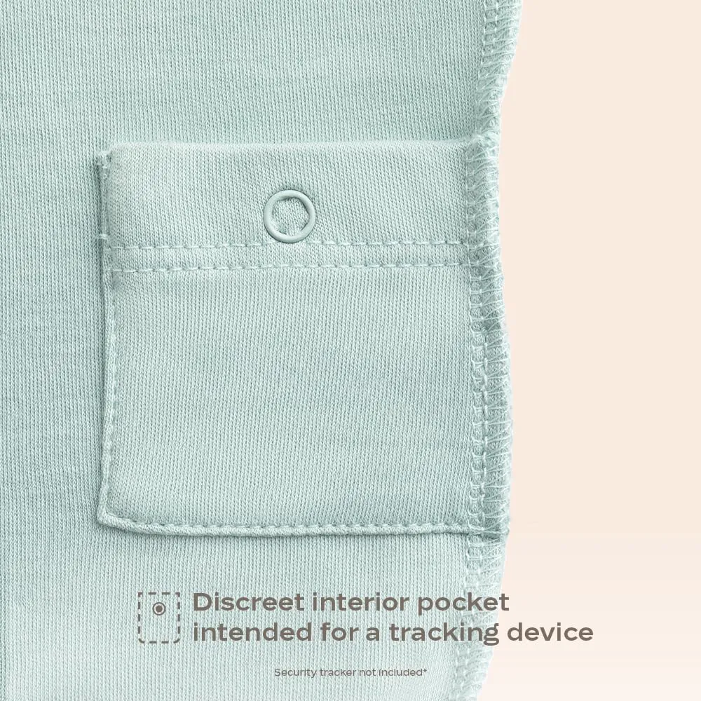 Short Sleeve T-Shirt, 100% Organic Pima Cotton Tee, Pocket for Security Tracker, Infant Unisex Sizes 0-24 Months