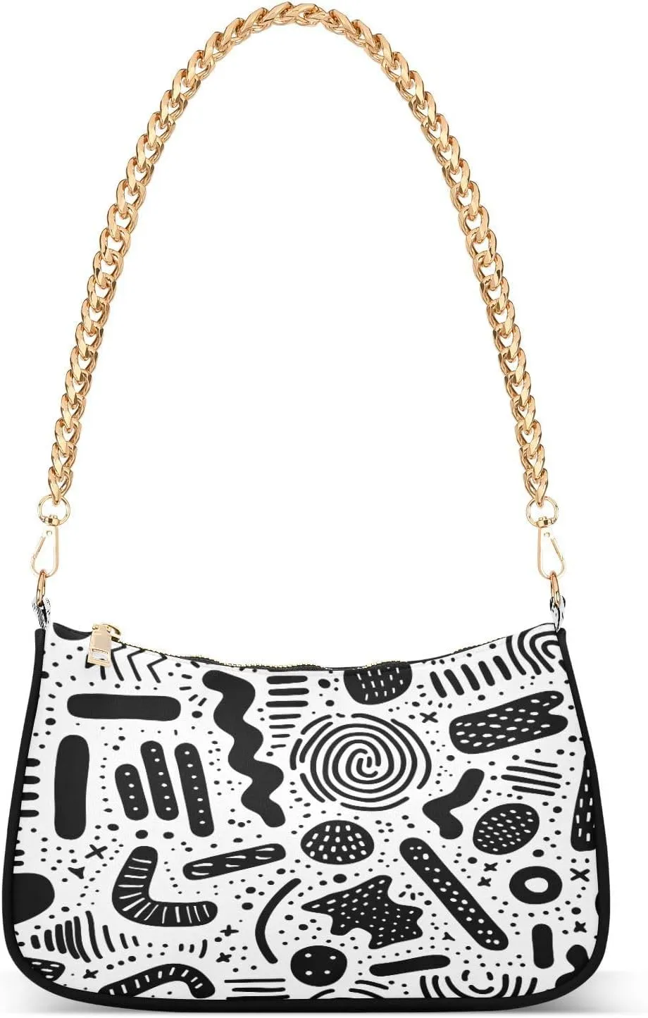 Shoulder Bags for Women Graffiti Hobo Tote Handbag Small Clutch Purse with Zipper Closure61