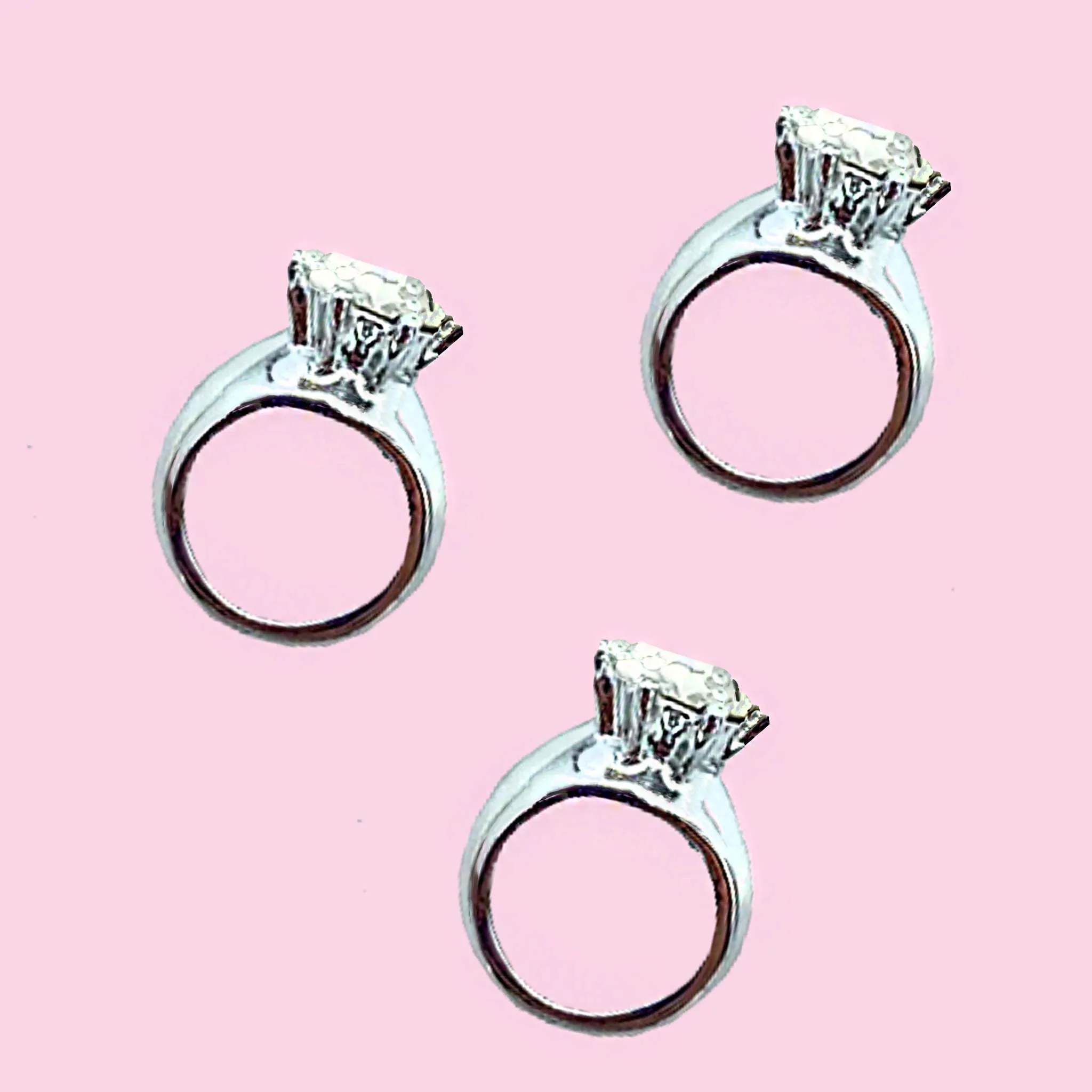 Silver Wedding Ring Charm