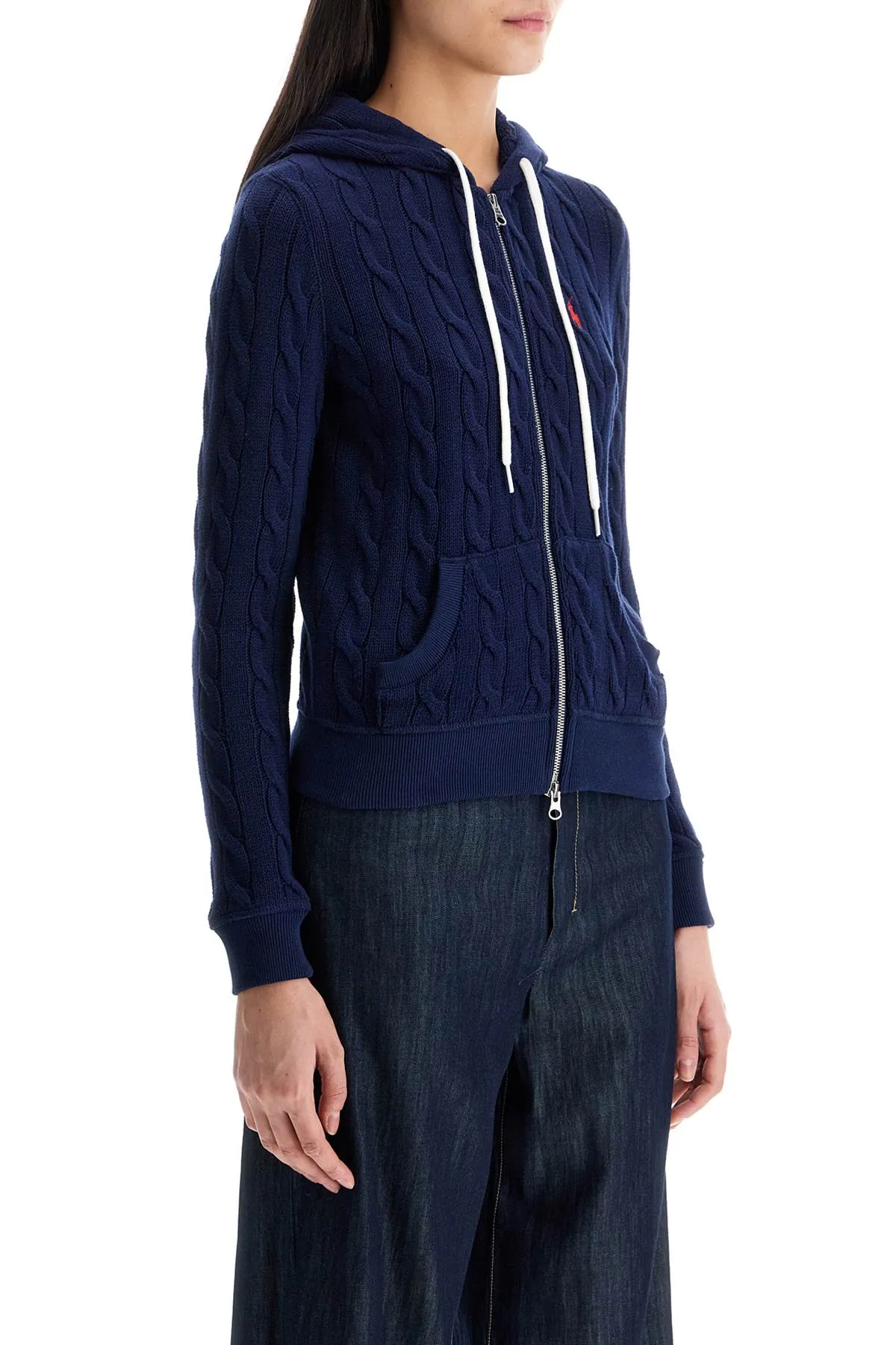 Slim-Fit Zip Hoodie Cardigan