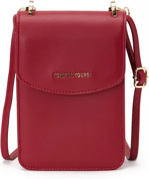 Small Crossbody Cell Phone Wallet Women Trendy Leather RFID Blocking Phone Bag Purses Handbags Adjustable Strap