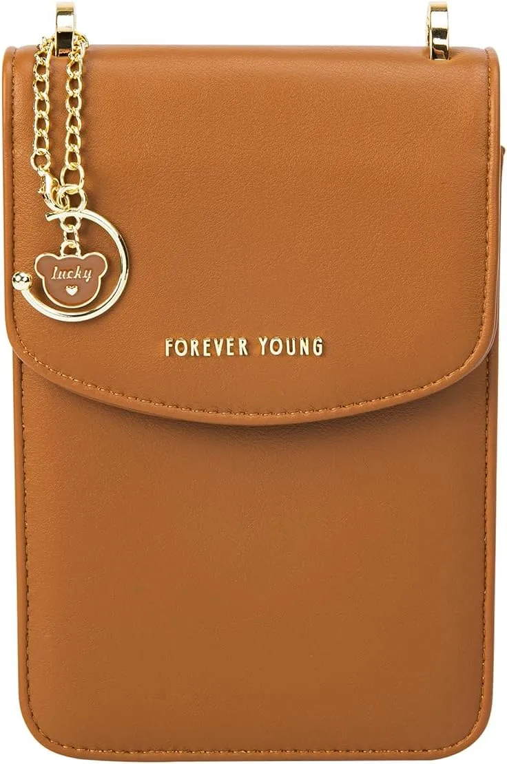 Small Crossbody Cell Phone Wallet Women Trendy Leather RFID Blocking Phone Bag Purses Handbags Adjustable Strap