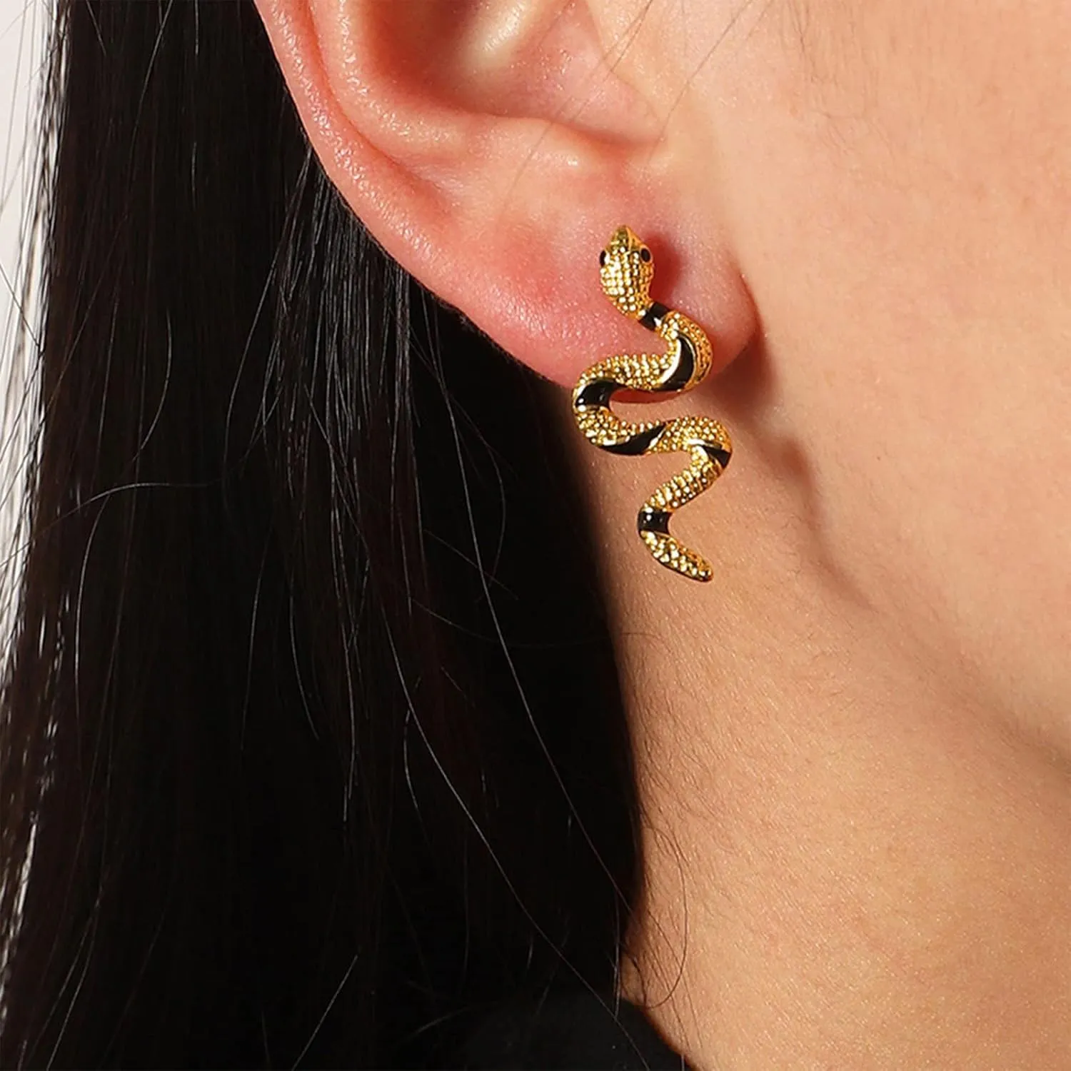 Snake Earrings for Women Silver Snake Earrings Dangle Gold Snake Drop Earrings Gold Snake Jewelry Silver Snake Accessories for Women Serpent Earrings