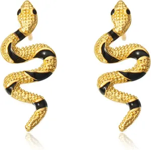 Snake Earrings for Women Silver Snake Earrings Dangle Gold Snake Drop Earrings Gold Snake Jewelry Silver Snake Accessories for Women Serpent Earrings