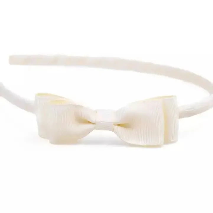 Solid Grosgrain Bow Headband