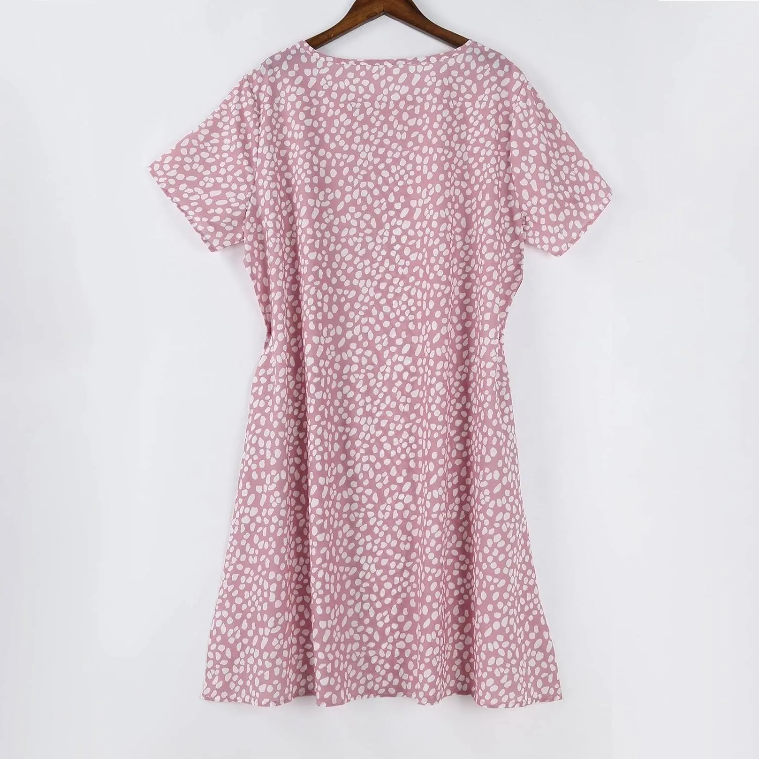 Summer Dresses for Women 2025 Loose Crewneck Short Sleeve Casual T Shirt Dress Flowy Sundresses Swimsuit Coverup