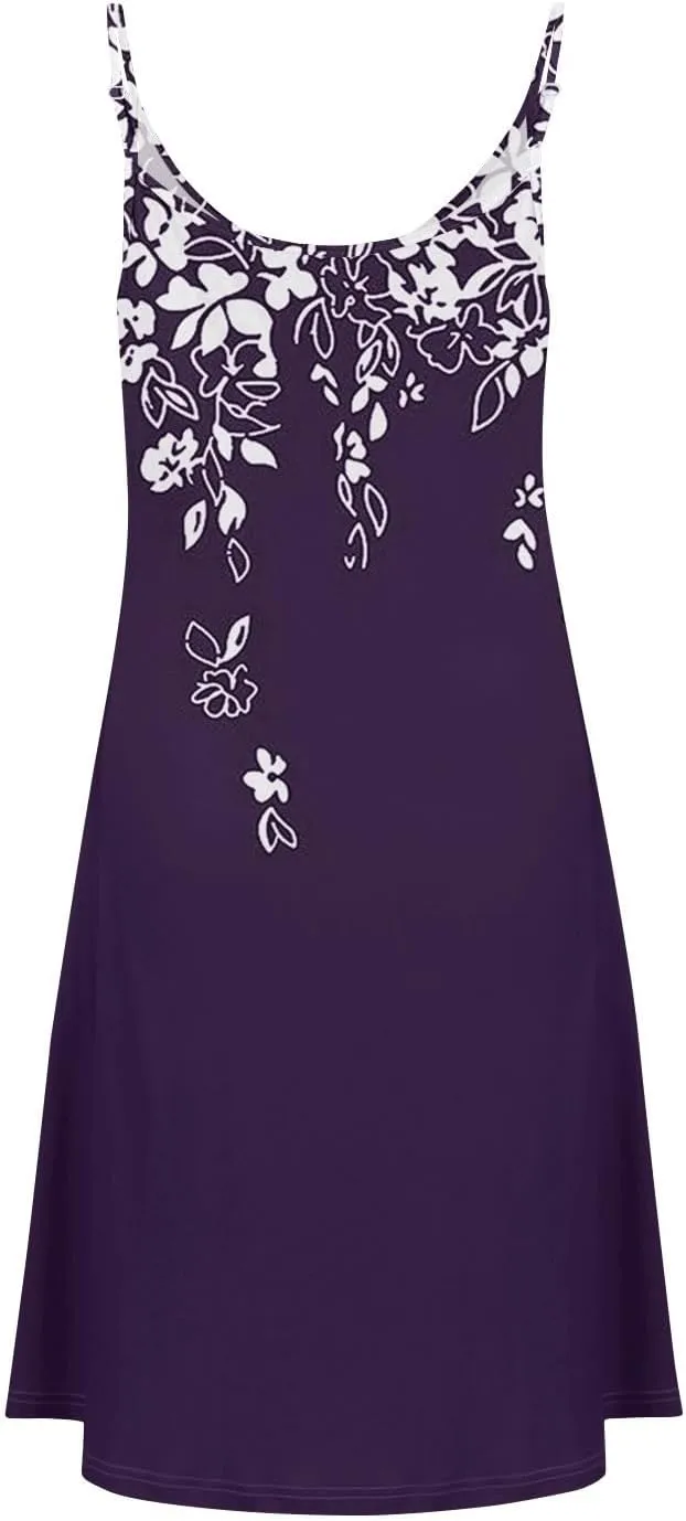 Sun Dresses for Women 2025 Casual Flying Sleeve Dress Vacation Beach Sundress Bohemian Dress