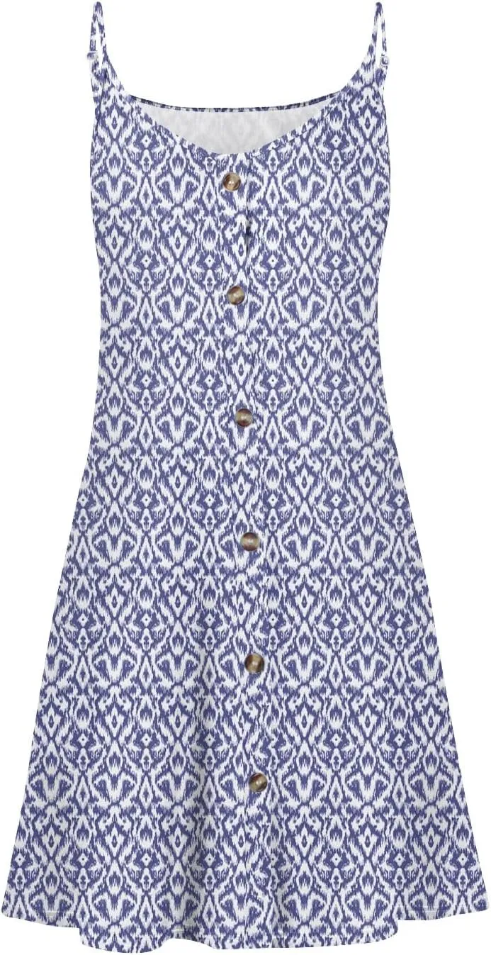 Sun Dresses for Women 2025 Casual Flying Sleeve Dress Vacation Beach Sundress Bohemian Dress