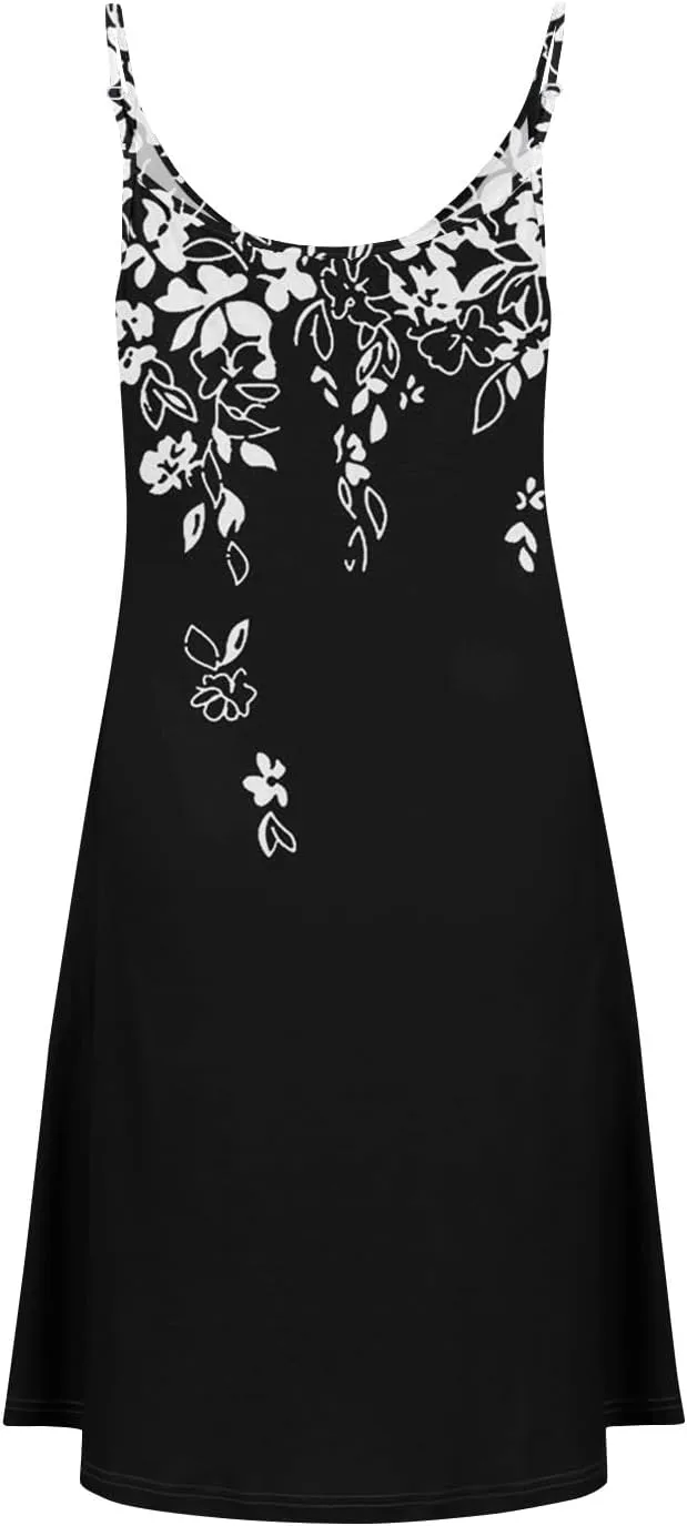 Sun Dresses for Women 2025 Casual Flying Sleeve Dress Vacation Beach Sundress Bohemian Dress