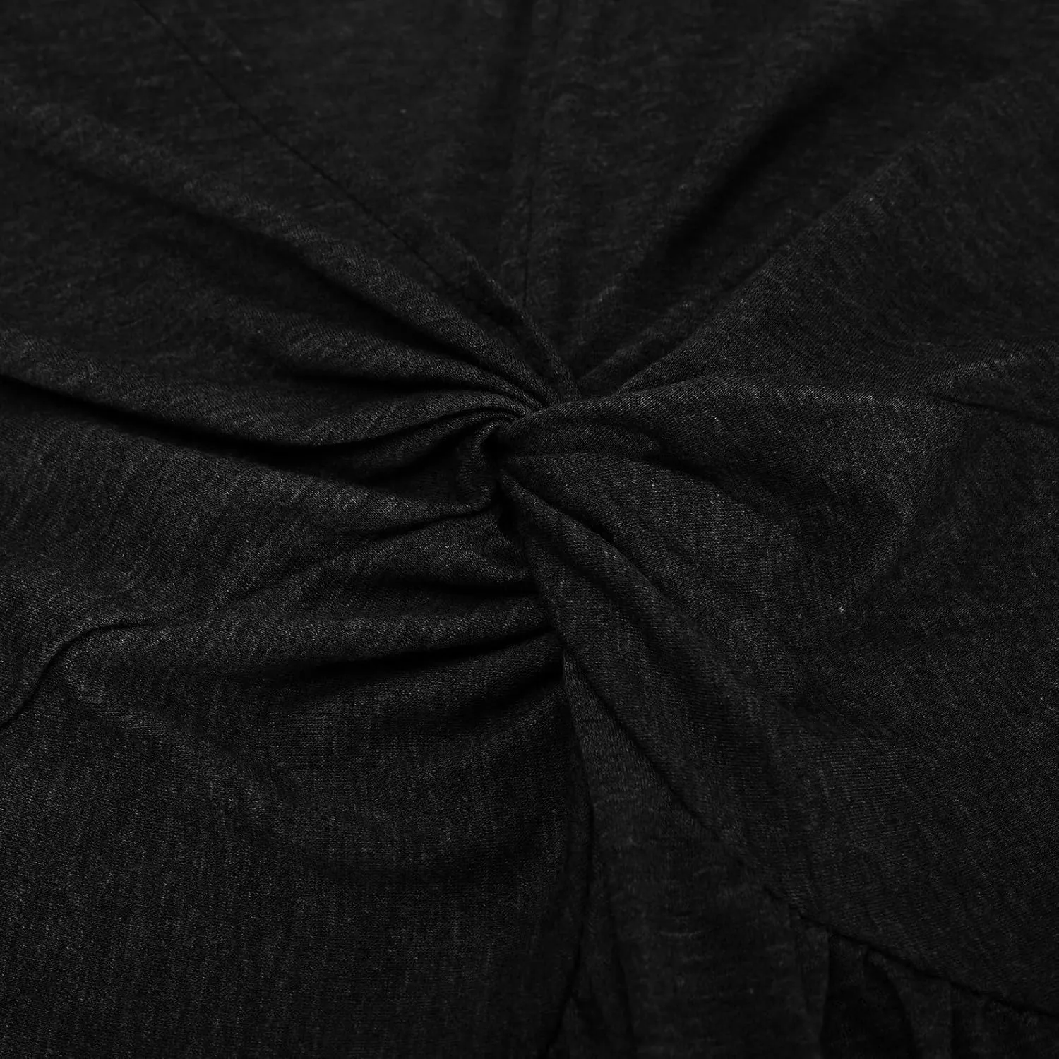 Sundresses for Women Stylish Twist Knot Wrap V Neck Sexy Party Dress Short Sleeve Summer Beach Dress A-Line Comfort