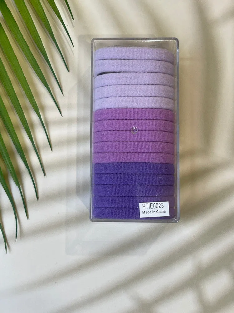 Super Stretchy Elastic Hair Ties - Box of 15 - Sorbet