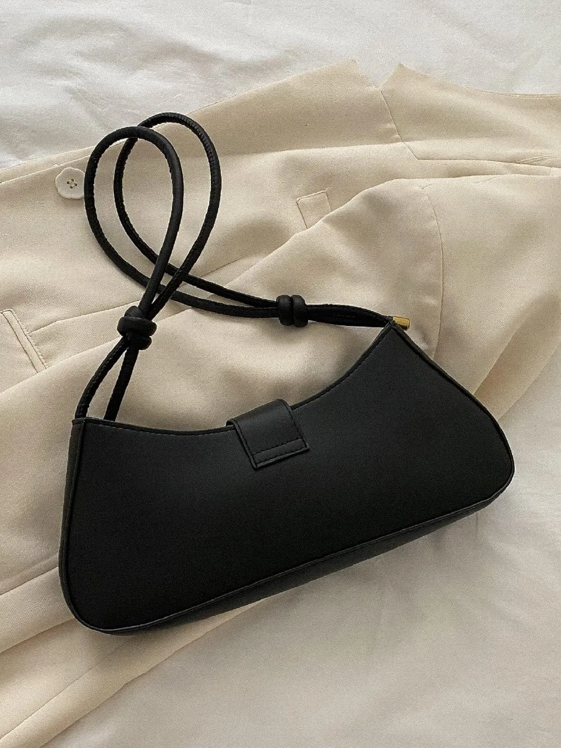 SweatyRocks Women's PU Leather Medium Clutch Purse Handbags Top Handle Shoulder Bags with Adjustable Strap