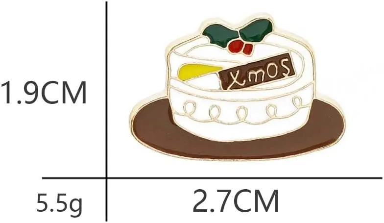 Sweet Little Cake Painted Drip Oil Enamel Pin Suitable for Hat Jacket Canvas Bag
