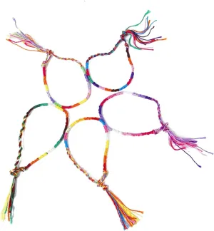 TENDYCOCO Woven Wwjd Braided Friendship Bracelets 9pcs Mixed Color String Bracelets for Festival
