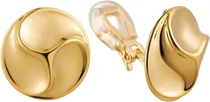 Trendy Round Spiral Ball Non Pierced Stud Clip on Earrings For Women